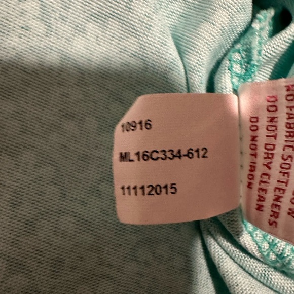 Magnolia Lane Collection Green Teal Sleeveless Masters Golf Polo Shirt - Picture 11 of 11